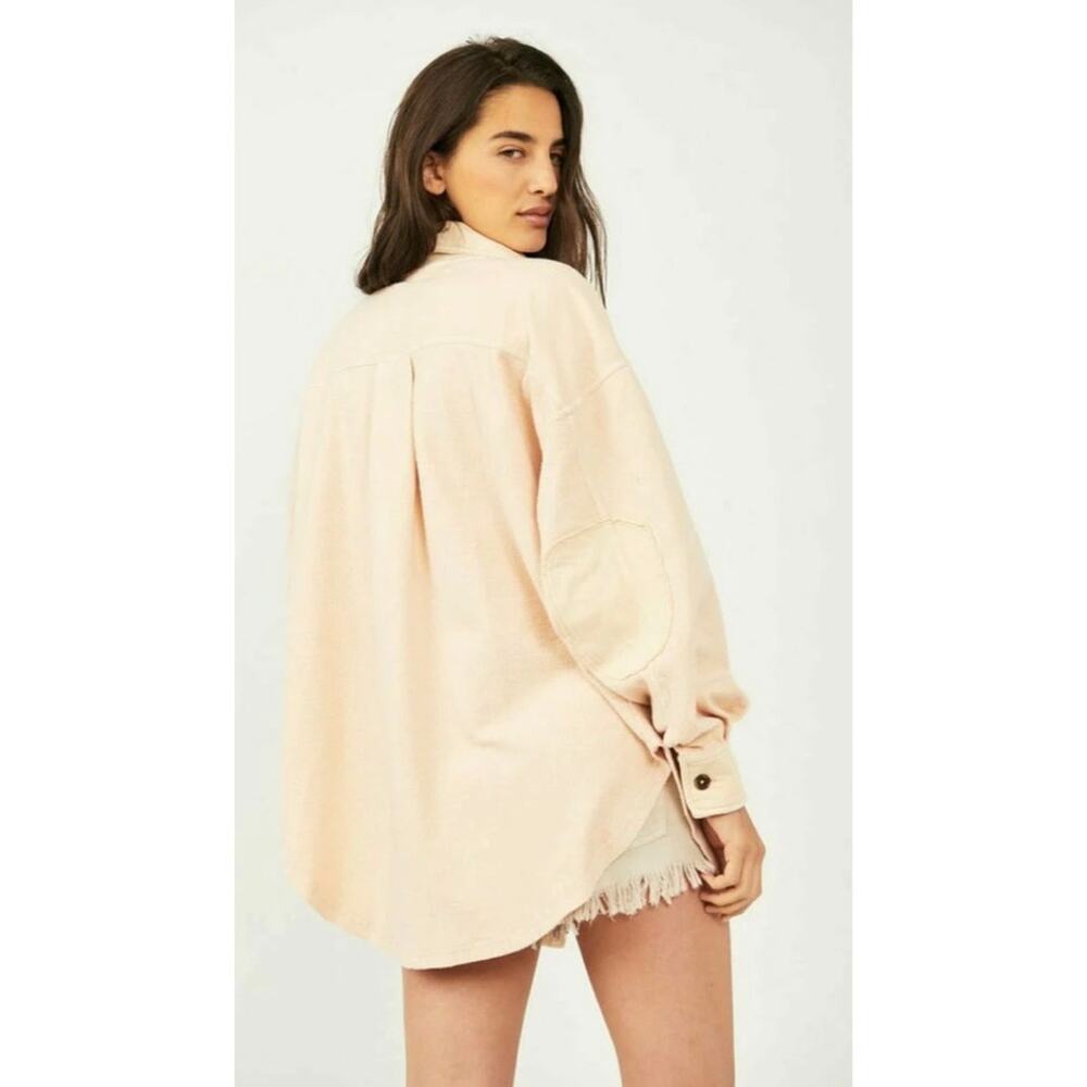 NWT Free People Ruby Button Front Flannel Shacket… - image 6